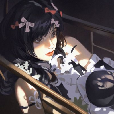 动漫文艺气质女头像高清图片 