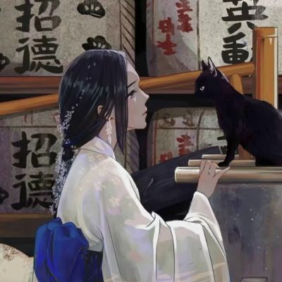 动漫文艺气质女头像高清图片 