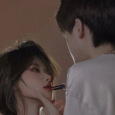 超火黑色系情侣头像