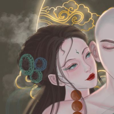 独一无二动漫情侣头像一对两张高清图片