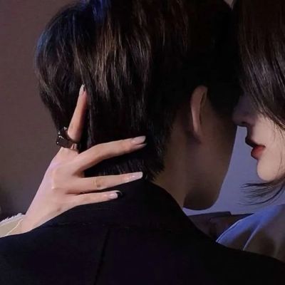 超火黑色系情侣头像