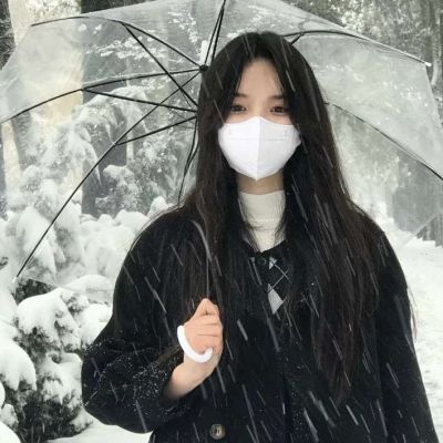 冬日女生头像真人高清图片