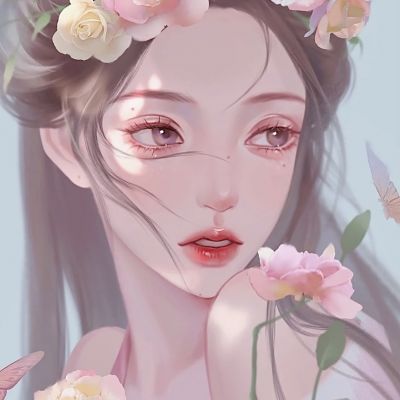 古风唯美女头像手绘