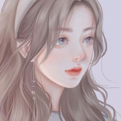 手绘漫画高清唯美头像女