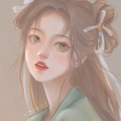 手绘漫画高清唯美头像女
