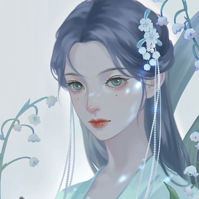 古风唯美女头像手绘