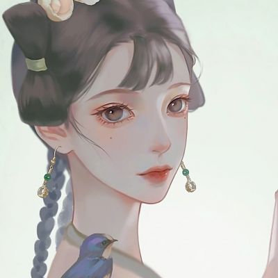 古风唯美女头像手绘