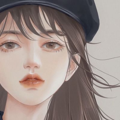 手绘漫画高清唯美头像女