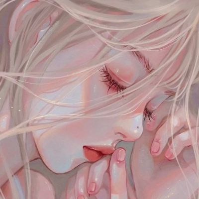一男一女深情伤感动漫情头图片