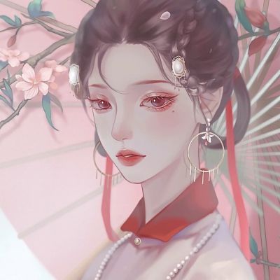 古风唯美女头像手绘