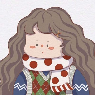 可爱女头卡通手绘