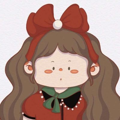 可爱女头卡通手绘