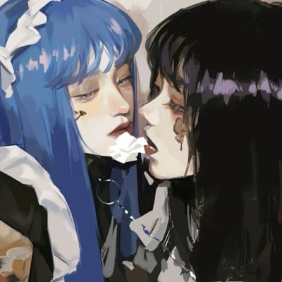 丧系手绘头像女