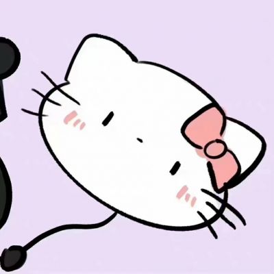 可爱奶凶奶凶的卡通情侣头像图片