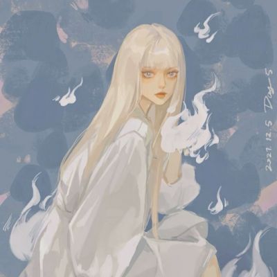 丧系手绘头像女