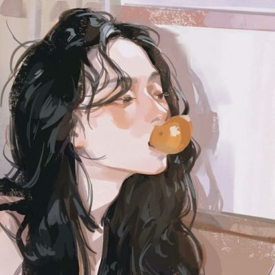 丧系手绘头像女