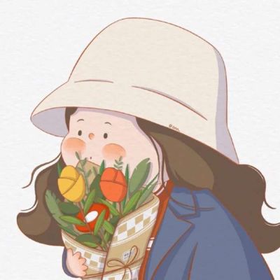 可爱女头卡通手绘