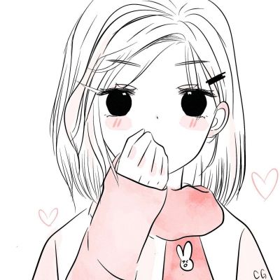 2025年女生微信卡通简笔头像图片