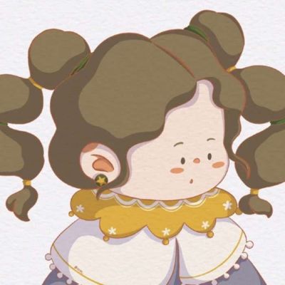 可爱女头卡通手绘