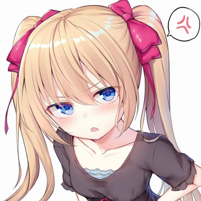 动漫马尾女生头像