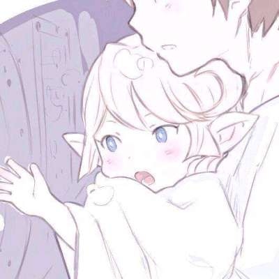 动漫超甜情侣害羞头像