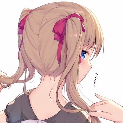 动漫马尾女生头像