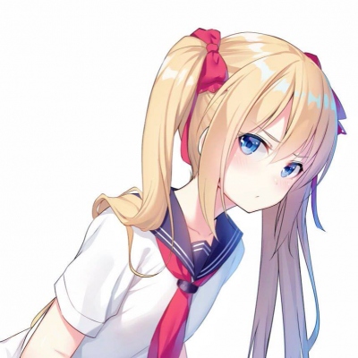 动漫马尾女生头像