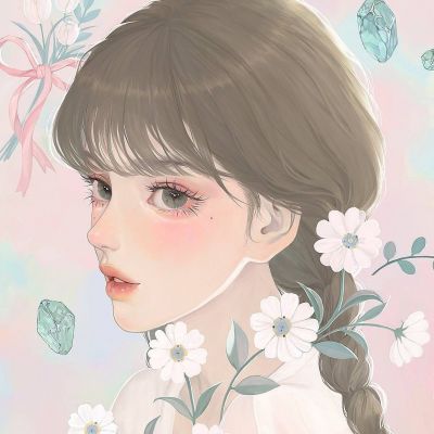 女生头像小众高级手绘