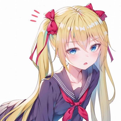 动漫马尾女生头像