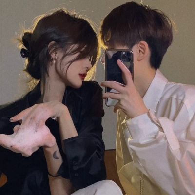 妩媚潮流情侣头像真人