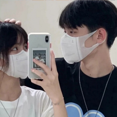 ins超火双人情侣头像真人图片