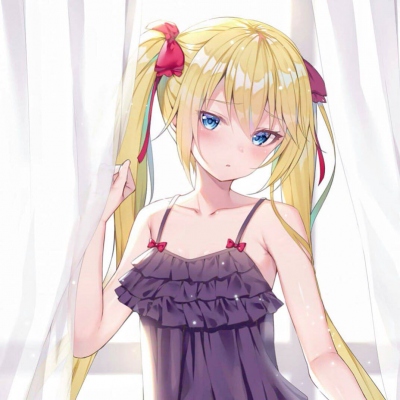 动漫马尾女生头像