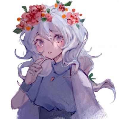 手绘动漫女头高冷