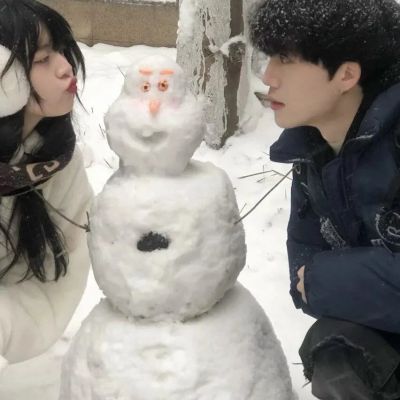 情侣头像双人真人小众