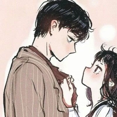 动漫暧昧的情侣头像
