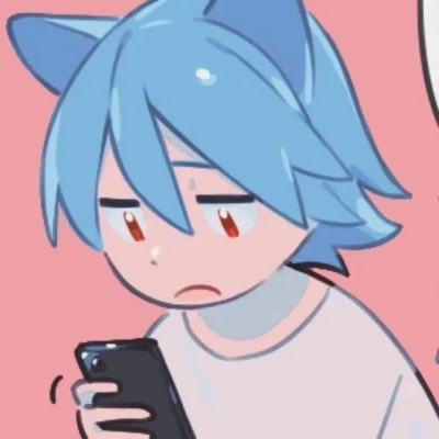动漫情头蓝色一对