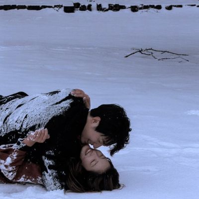 冬天雪景情侣头像
