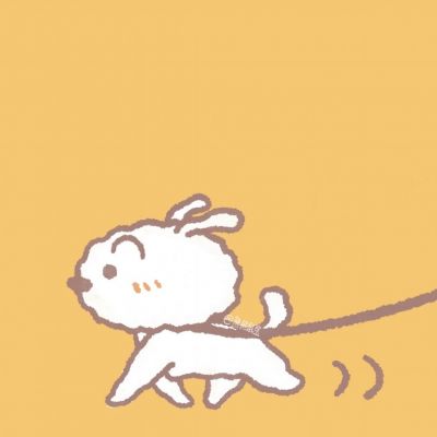 情头手绘可爱一左一右高清图片