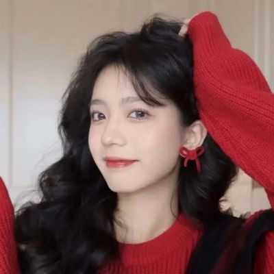 女生头像ins高级质感红色图片