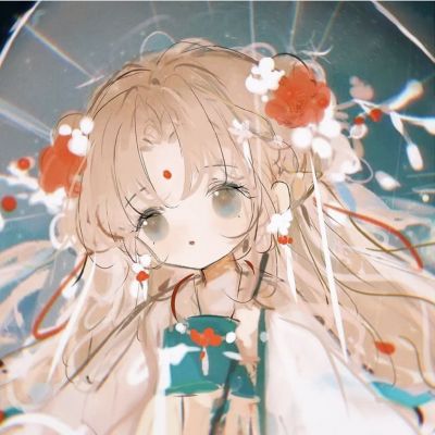 手绘女生头像清新可爱卡通高清好看图片
