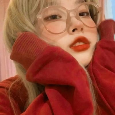 女生头像ins高级质感红色图片