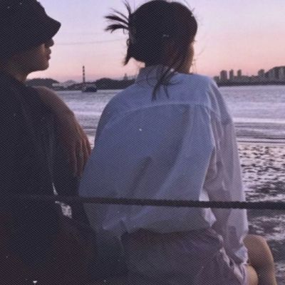 海边唯美浪漫情侣头像图片