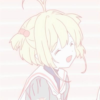 可爱少女心情侣头像手绘一左一右图片