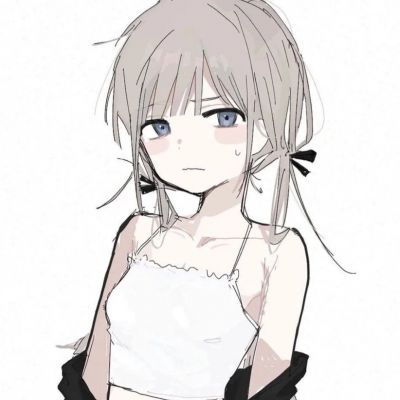 很火的手绘头像动漫女