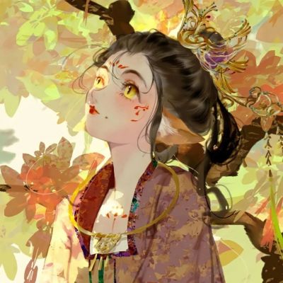 女生动漫唯美古风头像图片