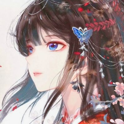 女生动漫唯美古风头像图片