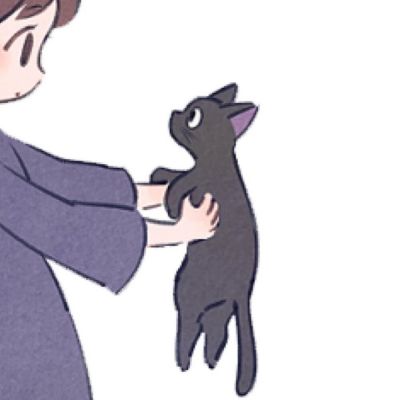 对象是猫咪可爱一左一右动漫情头图片