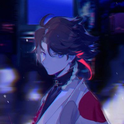 女生动漫克莱因蓝色系头像