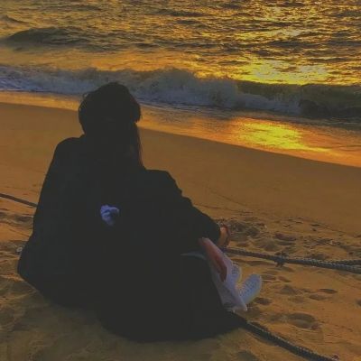 海边唯美浪漫情侣头像图片