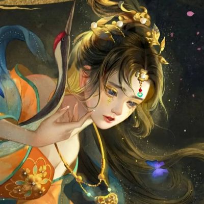 女生动漫唯美古风头像图片